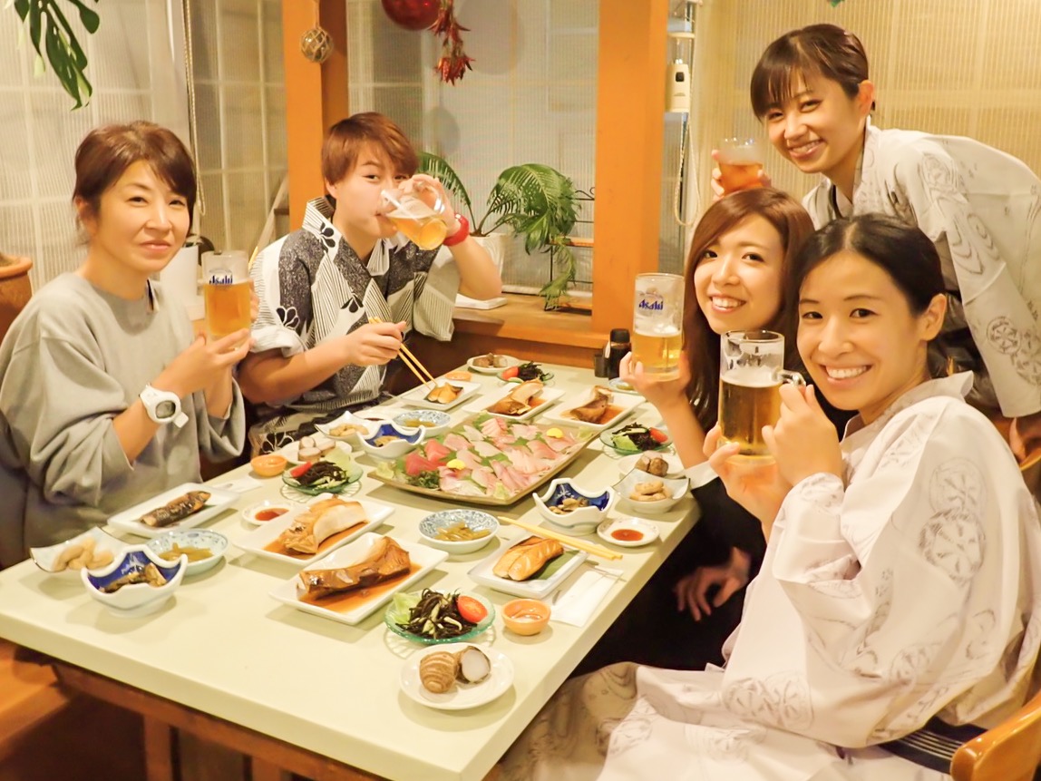 ダイビングの宿泊は海沿いの宿✨海産物は本当に感動し、より話が盛り上がる時間✨✨
