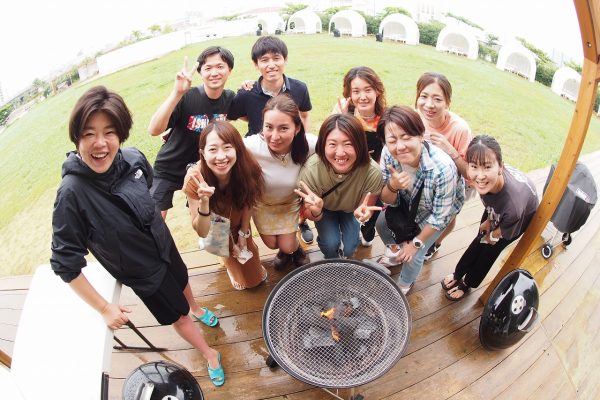 みんなでワイワイとBBQ
