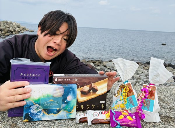 バレンタインのチョコをたくさんもらった男性